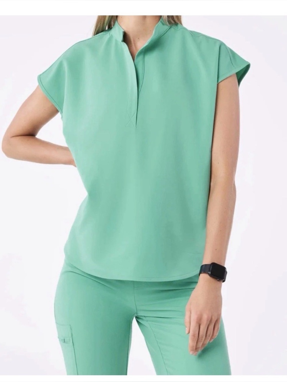 NWT FIGS Rafaela Oversized Scrub Top XXS Surgical Green